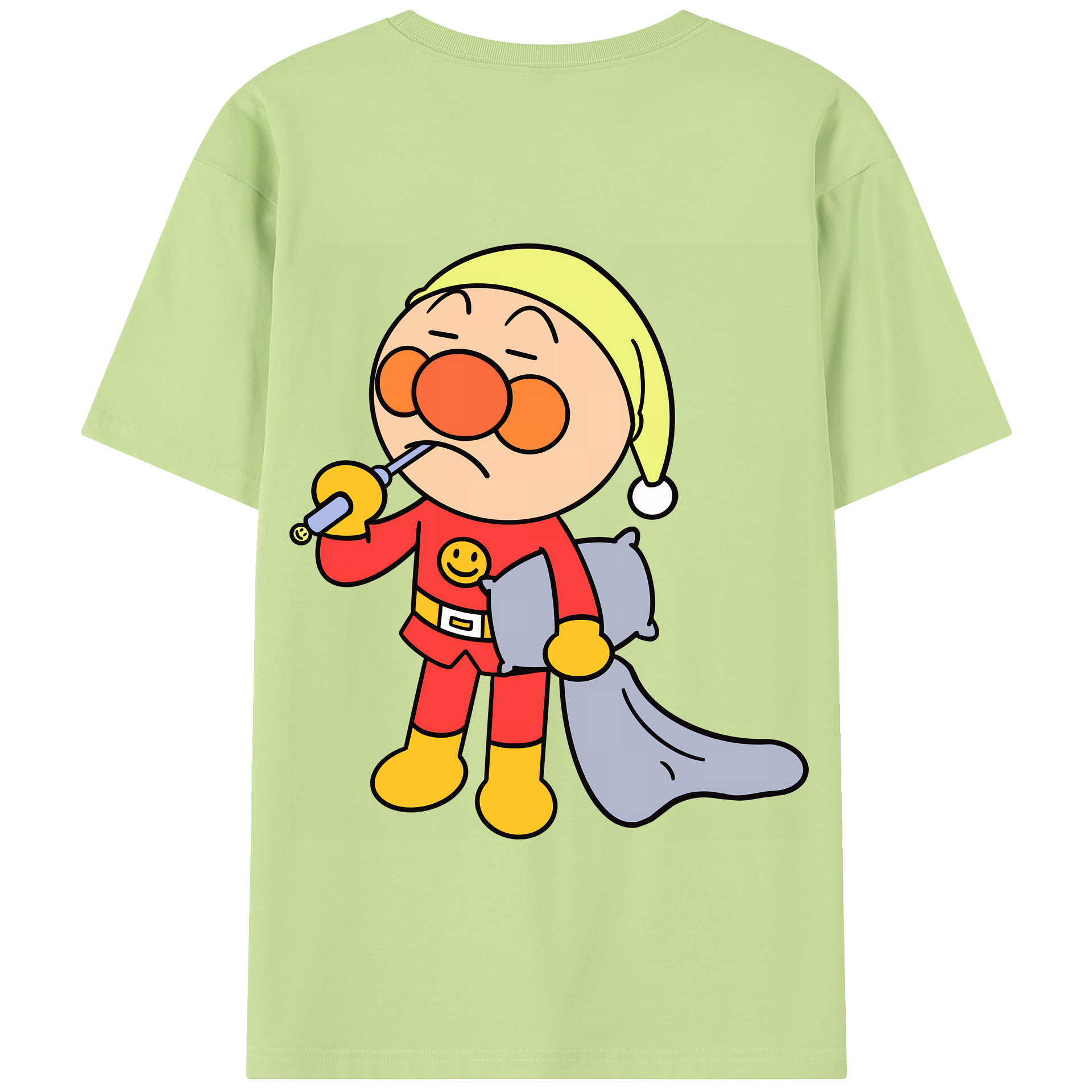 （画像用） アンパンマン Anpanman 綿100％半袖Tシャツ（背面プリント）